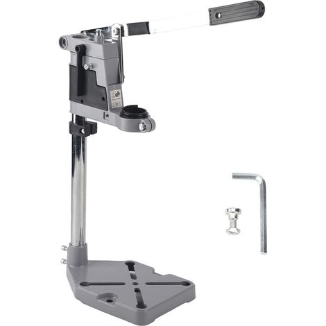 Support rotatif polyvalent pour perceuse électrique, support de ponçage et étau d'établi pour outillage rotatif, travail du bois. (1/5)
