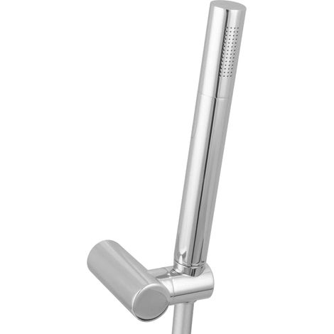 Ensemble de douche PaulGurkes avec douchette ronde en laiton, support de douche et flexible