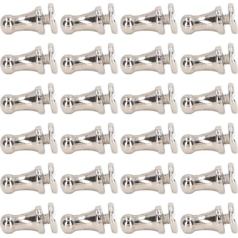 Lot de 200 Rivets en Cuivre 6mm 4mm Multi-Diamètres DIY Accessoires de Bagagerie pour Projets Créatifs Argenté (1/5)