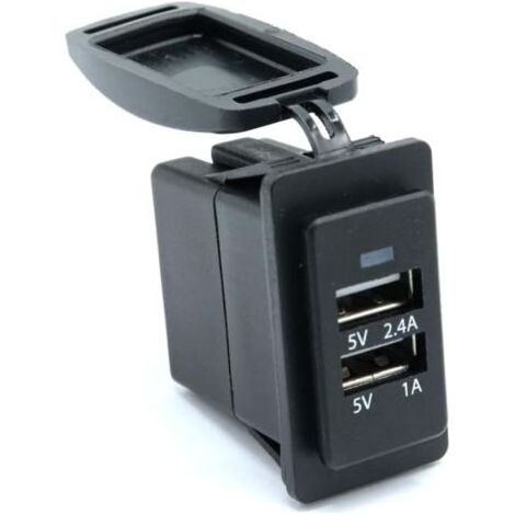 Caricatore dell'automobile di USB del Pannello Caricabatteria da Auto Doppio USB Presa USB Caricabatteria da Auto USB, Auto di Prolunga USB per Auto a Doppia Bocca di Auto-1a (1/5)