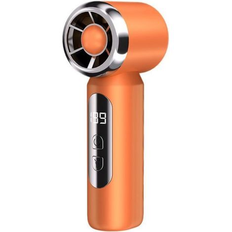 Tragbarer, wiederaufladbarer Ventilator – kompaktes Modell mit 199 Einstellungen und LED-Licht – ideal für Reisen und Festivals. (1/5)