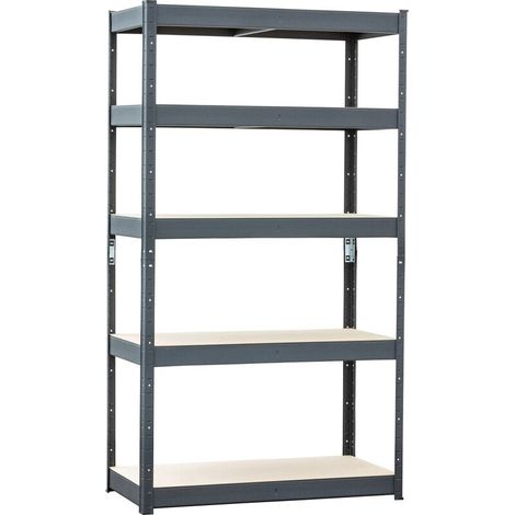[GEBRAUCHT] B-Ware Metall-Schwerlastregal Lagerregal 180x90cm Pulverbeschichtet für schwere