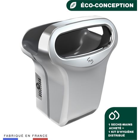 JVD - Sèche-mains à air pulsé Exp'Air Aluminium - Matériel professionnel
