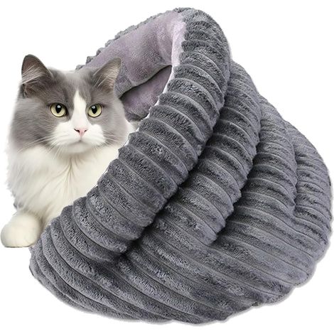 Panier pour Chat Nid Douillet pour Chat d'Intérieur,Tunnel (1/5)