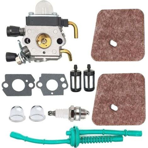Carburateur Avec Filtre à air pour STIHL C1Q-S97 Kit de Conduite de Carburant pour STIHL FS38 FS45 FS46 FS55 KM55 HL45 FS45L FS45C FS46C FS55C FS55R FS55RC Coupe-Herbe Mangeur de Mauvaises Herbes (1/4)