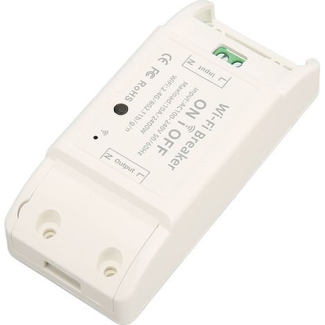Freisprech-WLAN-Smart-Schalter mit Sprachsteuerung, Hausautomatisierungs-Sicherungsautomat, Ein-/Ausschalter für Elektrogeräte, AC 100–240 V (1/5)