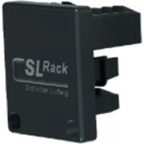 SL Rack RACK 94635-05 Tappo terminale in plastica RAIL35,nero, 94635-05