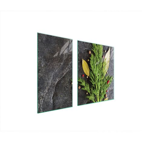 GLASSCHUTZPLATTE FÜR HERD 90x52 KOPPER (1/5)