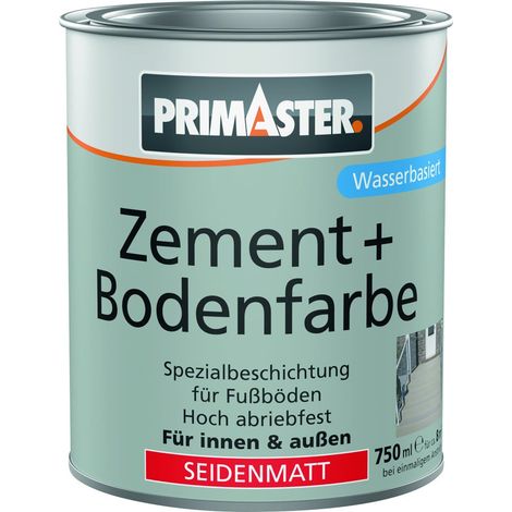 Primaster Zement und Bodenfarbe 750 ml steingrau Putz