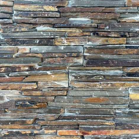 Plaquette de parement Pearl Stone Fix Automne Fine Lame - 55x15 cm (1/3)