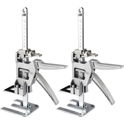 Leve Meuble 2 Pièces, Bras de Levage économisant le Travail avec échelle de Précision, Leve Plaque en Acier au Carbone pour Meubles Lourds, Leve Porte, Souleve Meuble, Capacité de Charge 400KG (1/5)