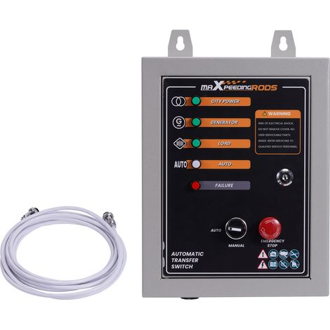 Automatischer Notstromumschalter Notstrom Umschalter ATS Netz Stromerzeuger für Stromaggregat 7-Polig 50A 230V für Notstromaggregat Stromerzeuger PRO6000 MXR9000 (1/5)