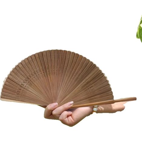 Handfächer, Bambusmaterial, tragbares Design, S2 (1/2)