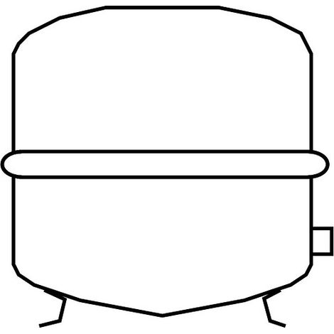 Viessmann Vitoset Membran-Druckausdehnungsgefäß H 80 weiß für Heizung - 7938087