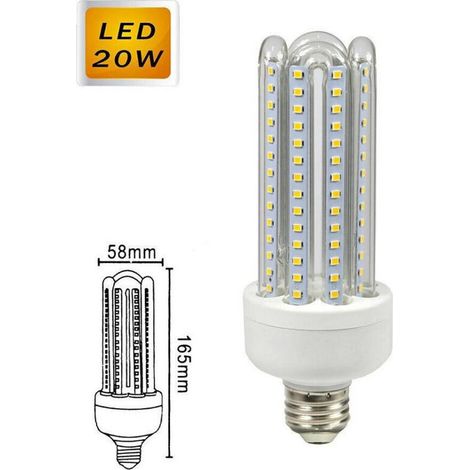 Ampoule Led E27 20w Lumière Blanche Froide 6500k Lumière Blanche Chaude 3000k Naturelle 4000k 4u03t