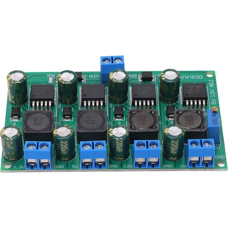 Convertisseur Buck 3A multicanaux 3,3V 5V 12V, carte d'alimentation à sortie réglable (1/5)
