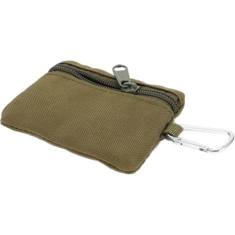 Portefeuille Tactique Extérieur Mini avec Mousqueton - Poche à Clés Portable EDC - Vert (1/5)