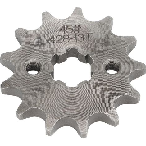 Pignon de rechange 13 dents 17 mm en acier pour moteur de moto, compatible avec quads et motos tout-terrain chinois TaoTao 50cc-160cc. (1/5)