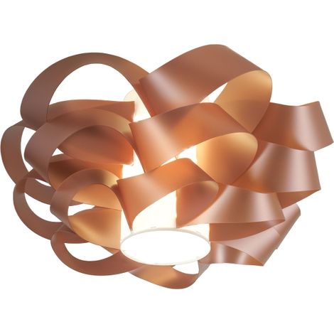 Plafoniera una luce CLOUD Rame diametro 60x h28 cm (1/2)