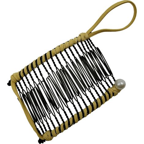 Pinza para el cabello tipo banana extensible, peine doble, accesorio para cabello grueso y elástico, 20 dientes, pinza amarilla para el cabello para mujer.