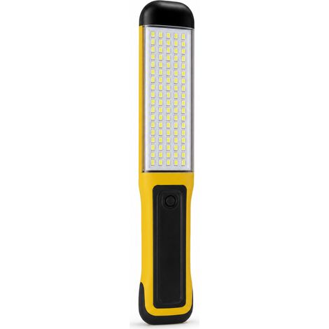 Lampada LED magnetica ricaricabile per riparazione auto gialla (1/5)