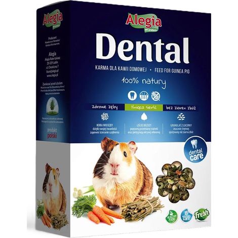 Alegia  Dental  Comida para roedores - Paquete de 300 g - Comida para cobayas 300 g