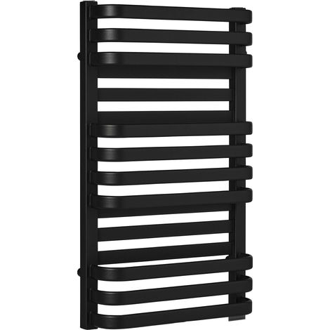 LUXRAD Plus Neuer Badheizkörper 726 x 430 mm mattschwarze Seite