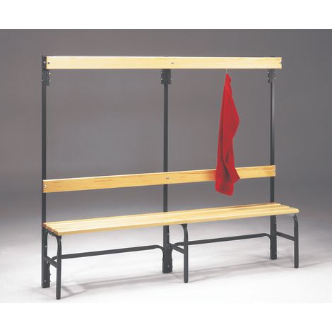 Sypro, Bancs avec portemanteaux pour vestiaires, simple face, (1/4)