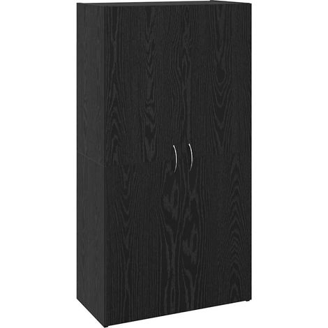 Cabinet de Bureau Chêne noir 60 x 32 x 115 cm Bois d'ingénierie CFW246051 (1/5)