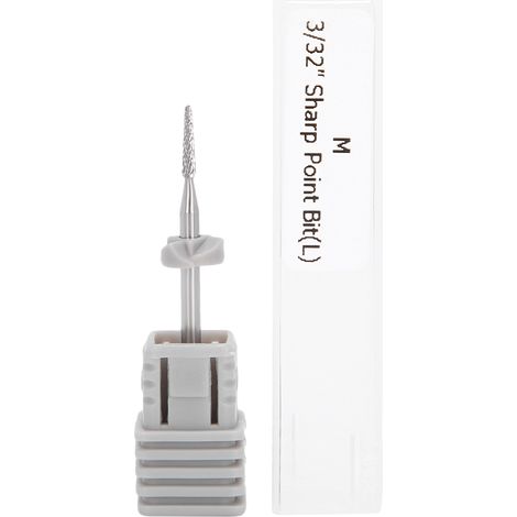 Lot de 8 têtes de fraisage en acier tungstène professionnel pour polissage et meulage des ongles, outil de manucure 8mm T24 (1/5)