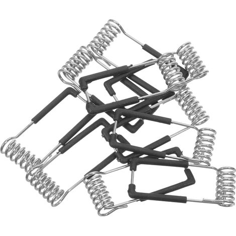 Clip pour éclairage encastré au plafond Installation rapide et discrète 10pcs en acier inoxydable pour spots encastrés Accessoires pour homes et hotels (1/5)