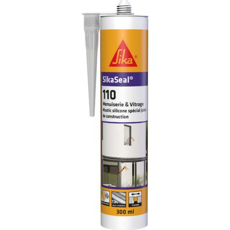 SIKA SikaSeal 110 Sigillante siliconico per finestre e vetrate - Trasparente - 300ml