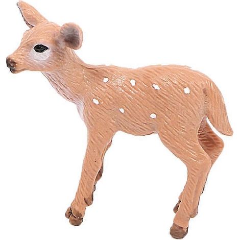 Lot de 2 décorations de Noël artificielles représentant des cerfs, animaux sauvages, artisanat de Noël-5.2X2.5X4.4cm