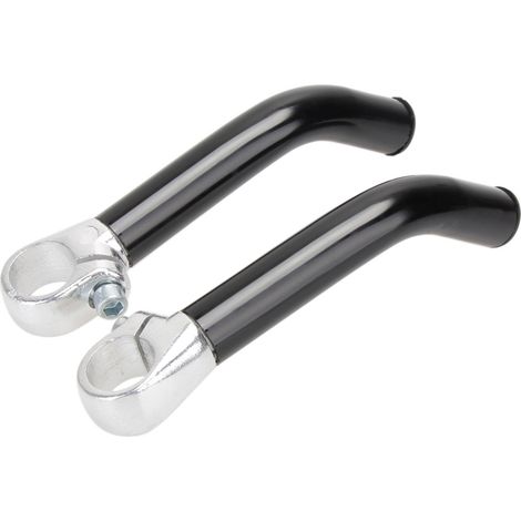 Bouchons de bar de vélo en alliage d'aluminium - Set de 2, ergonomiques antidérapants, pour VTT (17,5cm) (1/5)