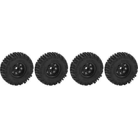 Hochleistungs-Gummireifen mit Messingfelge für AXIAL SCX24 1/24 RC-Crawler, Vierkantloch (1/5)