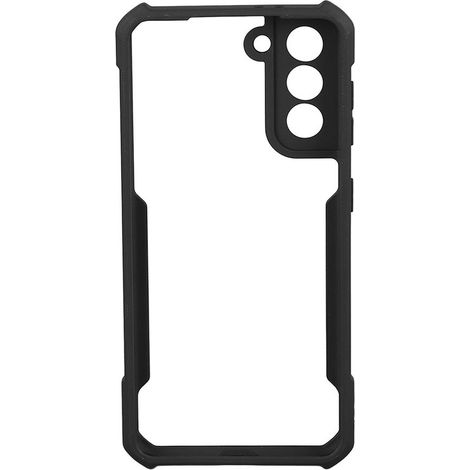 Vollständig transparente, stoßfeste Handyhülle für Samsung S21, Schwarz (1/5)