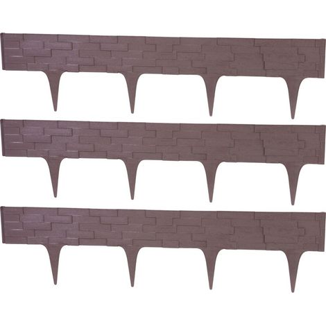 Palisade StonePalisade L-2,37 m, Dunkelbraun, Pack. 3 Stk., 790x95/200 mm, UV (1/5)