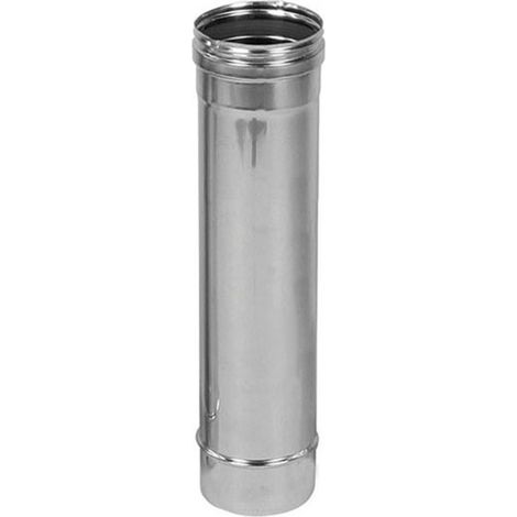TIG500 Conduit simple paroi étanche polycombustible longueur 50 cm Ø80 - à l'unité (1/3)