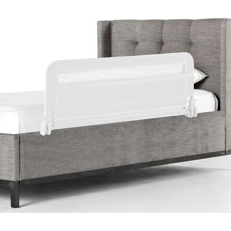 COSTWAY Sponda da Letto per Bambini 100/120 cm, Barriera Pieghevole per Letto, con Cintura di Sicurezza, Sponda di Sicurezza per Bambini, per Letti Singoli, Doppi, 100/120 x 41 x 42 cm (100 cm,Bianco) (1/5)