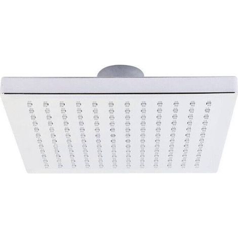 TRADE SHOP - Soffione Doccia Led Rgb 20 X 20 Cm Cromoterapia Doccia Emozionale Argento 79907 -