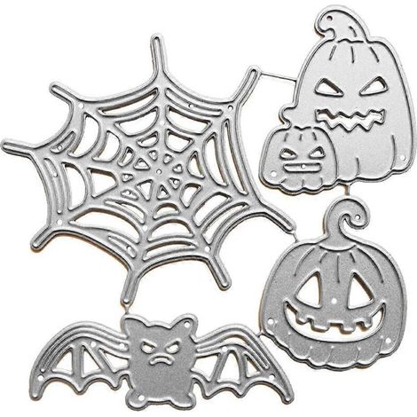 Pochoirs en métal pour découpage – Thème Halloween Fantômes – Idéal pour scrapbooking, albums photos, cartes et gaufrage