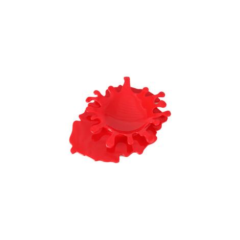 Soporte para cucharas de silicona (19 x 14 x 2,5 cm) con forma de botella de kétchup, a prueba de salpicaduras. - Crezuo