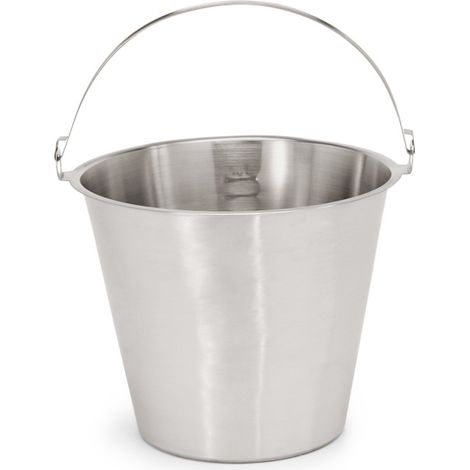 Seau Ø 30 cm 10 ltr graduation 1 à 10 ltr inox - Was Germany (1/2)