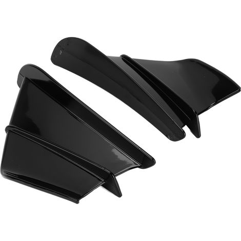 Ailerons aérodynamiques moto, paire d'ailerons spoiler universels compatibles Kawasaki, noir brillant, pièces de remplacement (1/5)