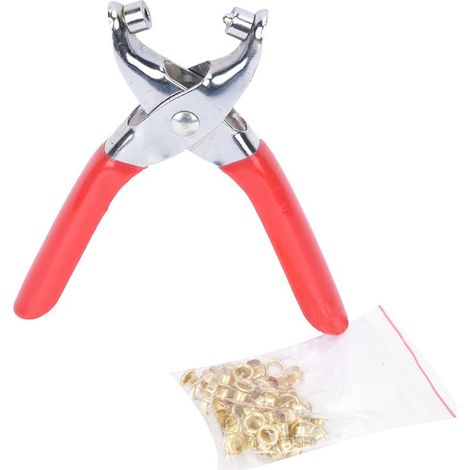 Pince à percer 15 cm, poinçon cuir chromé, perforateur à œillets pour ceintures et sangles (1/5)