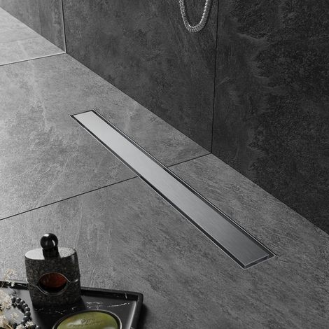 SIRHONA Caniveau Douche Italienne 70cm à carreler, Siphon de Sol Douche Modèle 2 en 1, Acier Inoxydable (1/5)