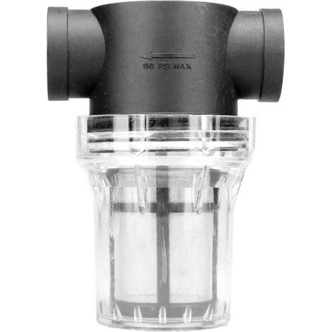 Filtre à sédiments en ligne avec filtre à eau de 80 mailles, filtre à eau brute de 3/4 pouces pour pompe à eau de jardinage extéri (1/5)