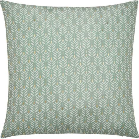 Coussin Déco Imprimé "Piana" 60x60cm Sauge (1/5)