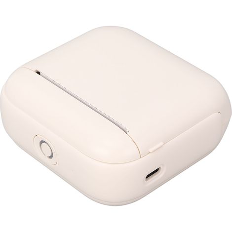 Imprimante thermique portable avec 10 rouleaux de papier, sans fil Bluetooth, impression noir et blanc, sans encre, pour étiquettes, photos et notes. (1/5)