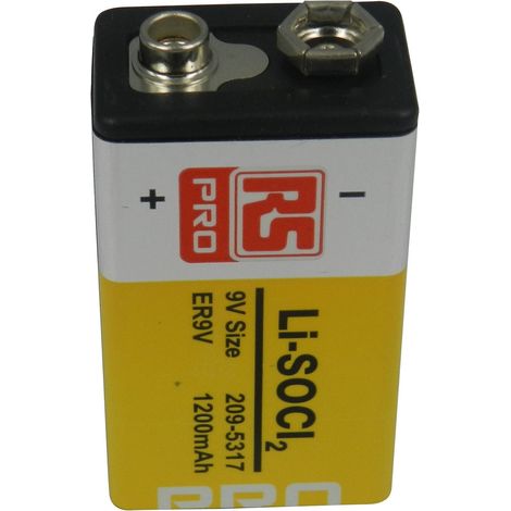 Pile 9V Lithium Thionyle Chloride ( Prix pour 1 )